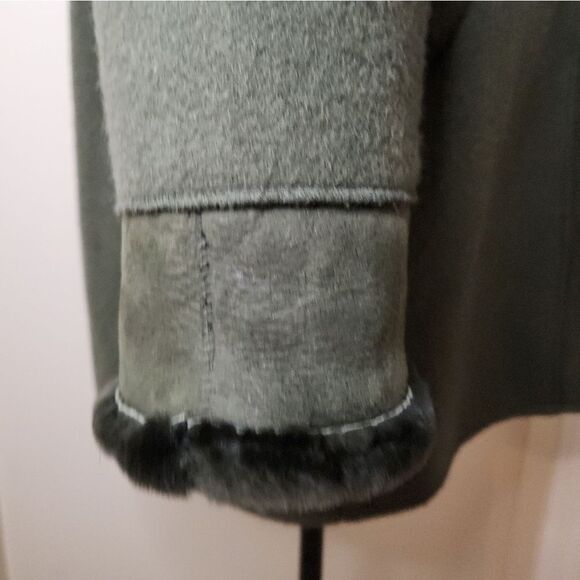 Vintage wool sheerling coat - Picture 11 of 15